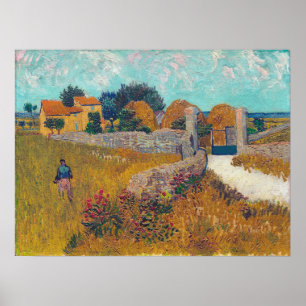 Vincent Van Gogh - Farmhouse in Provence Poster