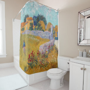 Vincent van Gogh - Farmhouse in Provence Shower Curtain