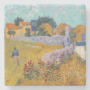 Vincent van Gogh - Farmhouse in Provence Stone Coaster