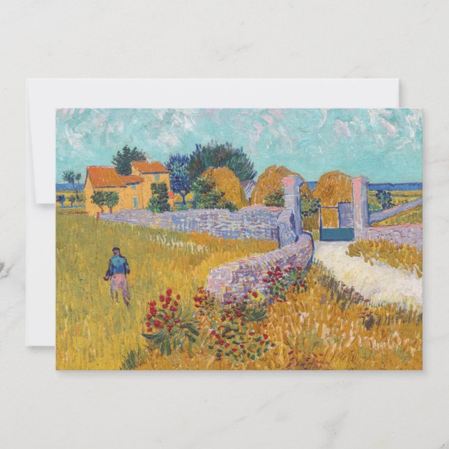 Vincent van Gogh - Farmhouse in Provence Thank You Card (Front)
