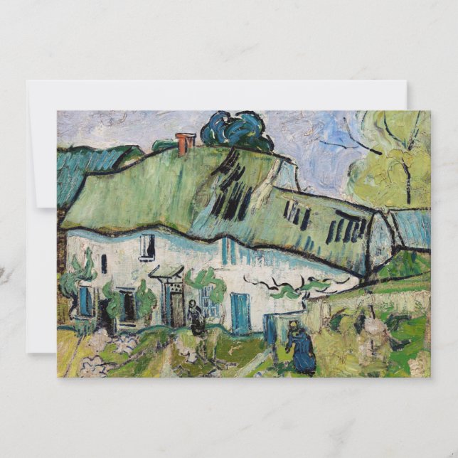 Vincent van Gogh - Farmhouse with Two Figures Invitation (Front)