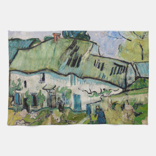 Vincent van Gogh - Farmhouse with Two Figures Tea Towel
