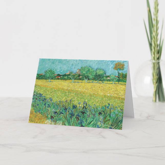 Vincent van Gogh - Field with Irises near Arles Card (Front)