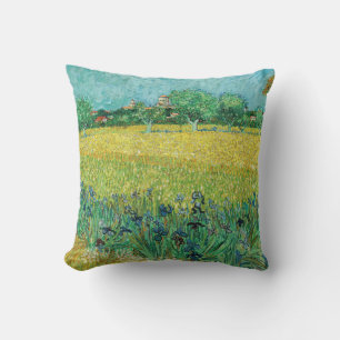 Vincent van Gogh - Field with Irises near Arles Cushion