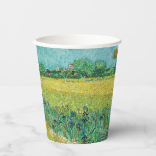 Vincent van Gogh - Field with Irises near Arles Paper Cups