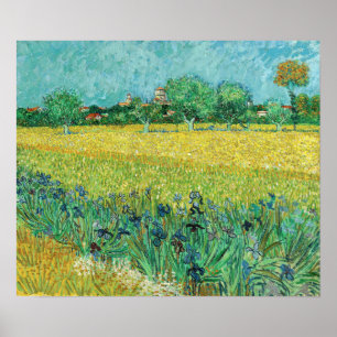 Vincent van Gogh - Field with Irises near Arles Poster
