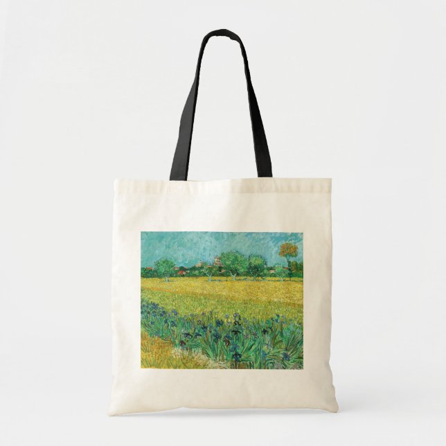 Vincent van Gogh - Field with Irises near Arles Tote Bag (Front)