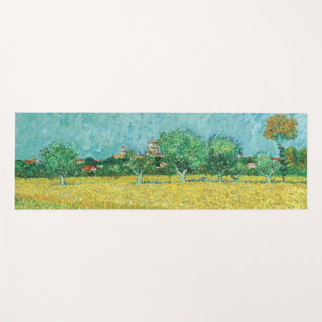 Vincent van Gogh - Field with Irises near Arles Yoga Mat (Front (Horizontal))