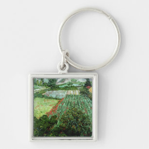 Vincent van Gogh Field with Poppies, 1889 Key Ring