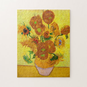 Vincent Van Gogh Fifteen Sunflowers In a Vase Art Jigsaw Puzzle