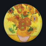 Vincent Van Gogh Fifteen Sunflowers In a Vase Art Magnet<br><div class="desc">Vincent Van Gogh Fifteen Sunflowers In a Vase Art Magnet</div>