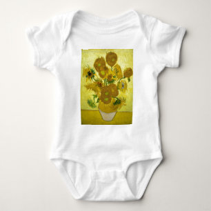 Vincent Van Gogh Fifteen Sunflowers In A Vase Baby Bodysuit