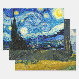 Vincent Van Gogh Fine Art Decoupage  Wrapping Paper Sheet