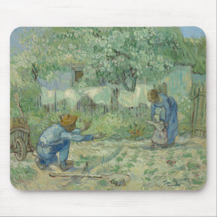 Vincent van Gogh - First Steps, after Millet Mouse Pad
