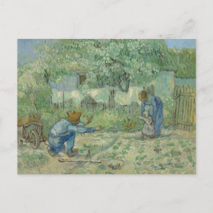 Vincent van Gogh - First Steps, after Millet Postcard