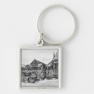 Vincent van Gogh Fish drying barn, Scheveningen Key Ring