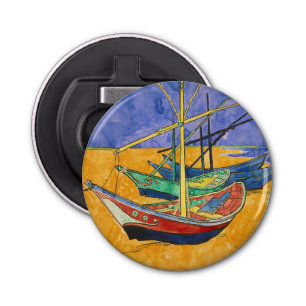 Vincent van Gogh - Fishing Boats on the Beach Bottle Opener