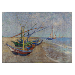 Vincent van Gogh - Fishing Boats on the Beach Cutting Board