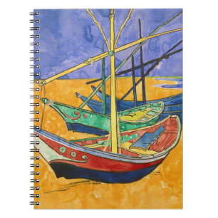 Vincent van Gogh - Fishing Boats on the Beach Notebook