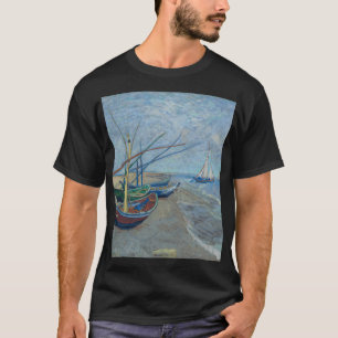 Vincent Van Gogh - Fishing Boats on the Beach T-Shirt