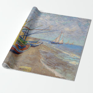 Vincent van Gogh - Fishing Boats on the Beach Wrapping Paper
