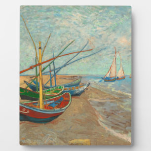 Vincent Van Gogh Fishing Boats Plaque