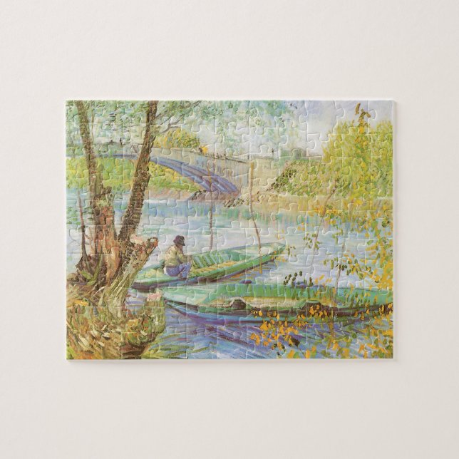 Vincent van Gogh Fishing in Spring, Pont de Clichy Jigsaw Puzzle (Horizontal)