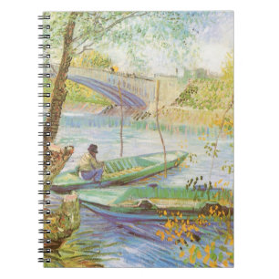 Vincent van Gogh Fishing in Spring, Pont de Clichy Notebook
