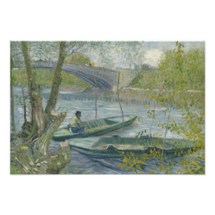 Vincent van Gogh - Fishing in Spring, the Pont de Photo Print