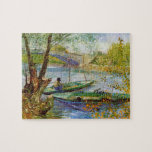 Vincent Van Gogh, Fishing in the Spring Jigsaw Puzzle<br><div class="desc">Vincent Van Gogh - Fishing in the Spring,  The Pont de Clichy,  Asnires,  1887.</div>