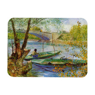 Vincent Van Gogh, Fishing in the Spring Magnet