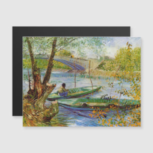 Vincent Van Gogh, Fishing in the Spring Magnetic Invitation