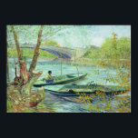 Vincent van Gogh - Fishing in the Spring Poster<br><div class="desc">Vincent van Gogh - Fishing in the Spring – The Pont de Clichy | Collection: Art Institute of Chicago. Place of creation: Paris,  in 1887. Medium: Oil on canvas.</div>