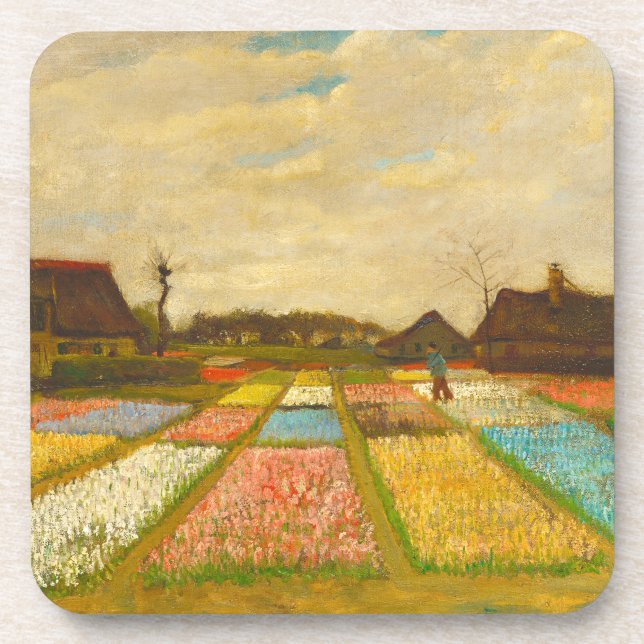 Vincent van Gogh Flower Beds in Holland Coaster (Front)