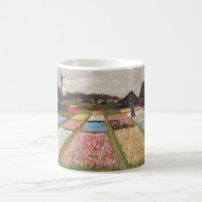 Vincent van Gogh - Flower Beds in Holland Coffee Mug (Center)