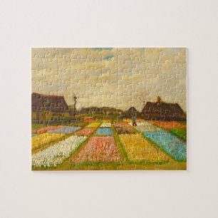 Vincent van Gogh Flower Beds in Holland Jigsaw Puzzle