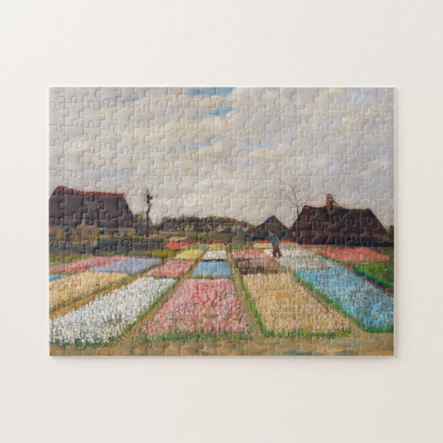 Vincent van Gogh - Flower Beds in Holland Jigsaw Puzzle (Horizontal)