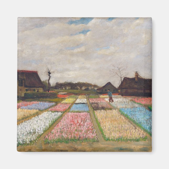Vincent van Gogh - Flower Beds in Holland Magnet (Front)