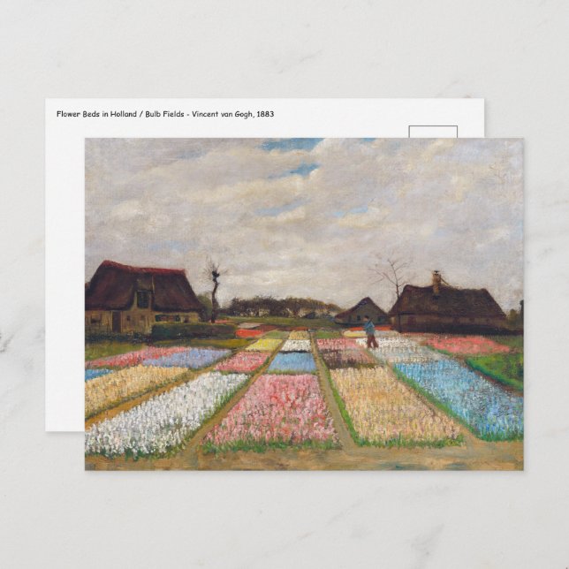Vincent van Gogh - Flower Beds in Holland Postcard (Front/Back)