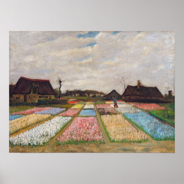 Vincent van Gogh - Flower Beds in Holland Poster (Front)