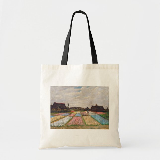Vincent van Gogh - Flower Beds in Holland Tote Bag (Front)