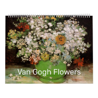 Vincent van Gogh Flower Paintings Calendar