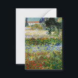 Vincent van Gogh - Flowering Garden Card<br><div class="desc">Flowering Garden - Vincent van Gogh,  Oil on Canvas,  1888,  Arles</div>