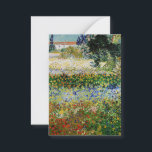 Vincent van Gogh - Flowering Garden Card<br><div class="desc">Flowering Garden - Vincent van Gogh,  Oil on Canvas,  1888,  Arles</div>