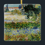 Vincent van Gogh - Flowering Garden Ceramic Ornament<br><div class="desc">Flowering Garden - Vincent van Gogh,  Oil on Canvas,  1888,  Arles</div>