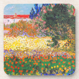 Vincent Van Gogh Flowering Garden Coaster