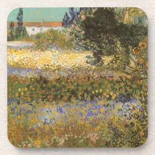 Vincent van Gogh - Flowering Garden Coaster