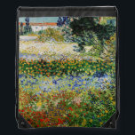 Vincent van Gogh - Flowering Garden Drawstring Bag<br><div class="desc">Flowering Garden - Vincent van Gogh,  Oil on Canvas,  1888,  Arles</div>