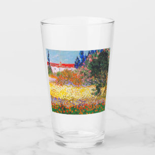 Vincent Van Gogh Flowering Garden Glass