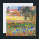 Vincent Van Gogh Flowering Garden Invitation<br><div class="desc">Card featuring Vincent van Gogh’s oil painting Flowering Garden (1853-1890). Flowers of magnificent colours—blue,  red,  yellow,  orange—decorate a dreamy garden. The best gift for lovers of Post-Impressionism and Dutch art collectors!</div>